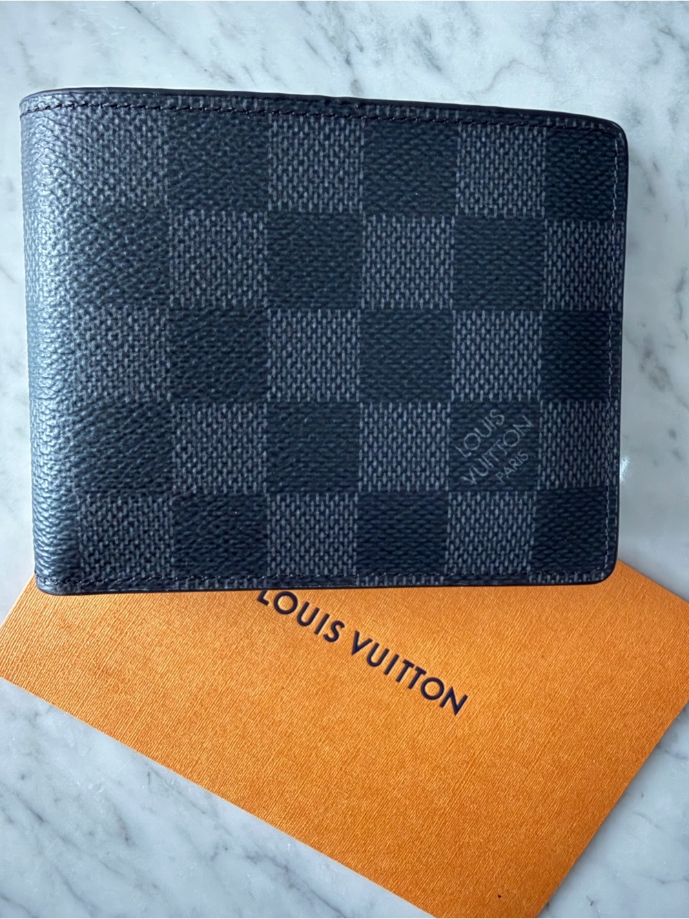 Louis Vuitton Black Damier Graphite Bi-Fold Wallet - Picture 3 of 5